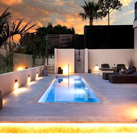 Orama Luxury Suite 3 Bedrooms With Private Pool ヘルソニソス エクステリア 写真