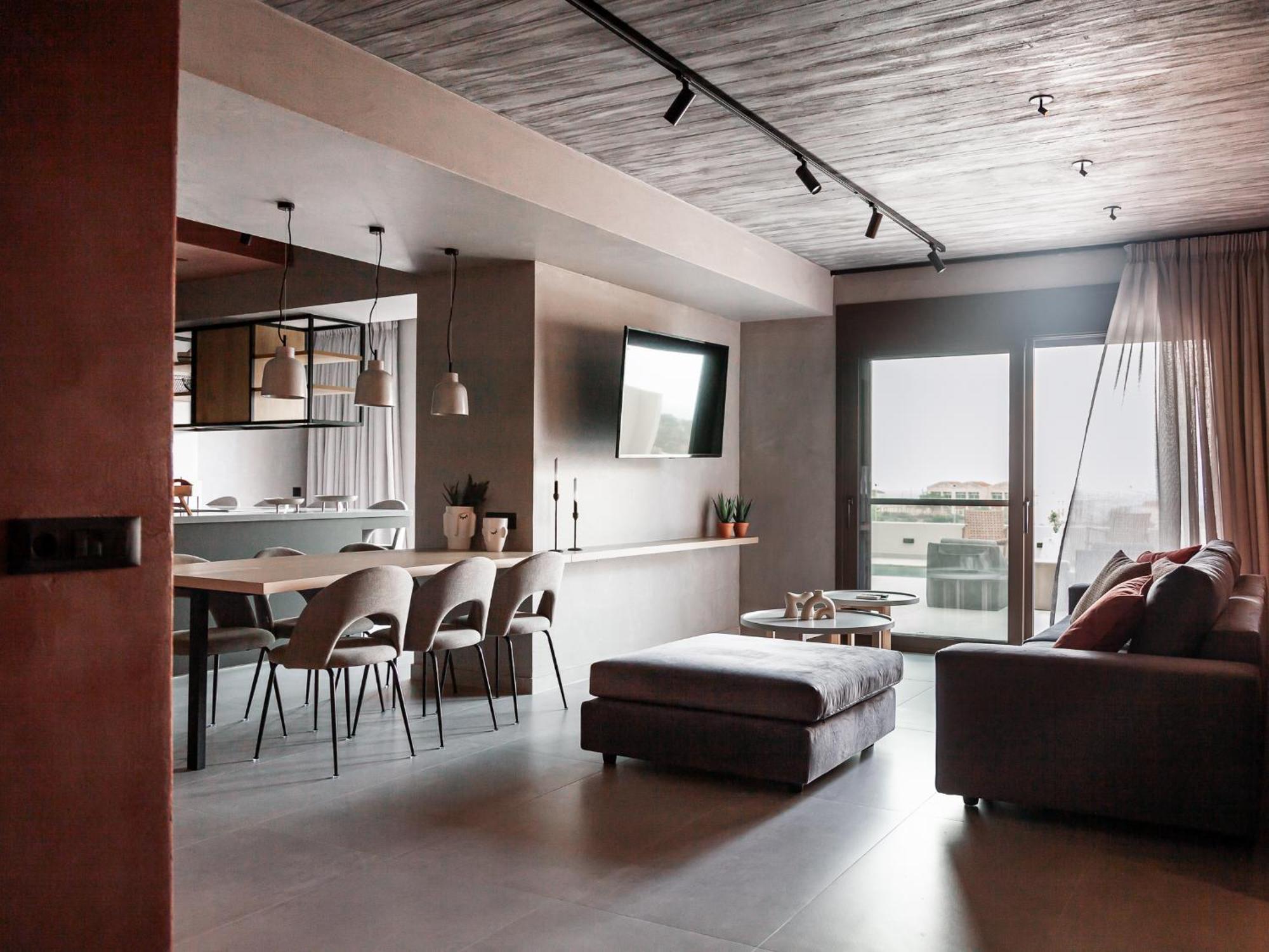 Orama Luxury Suite 3 Bedrooms With Private Pool ヘルソニソス エクステリア 写真