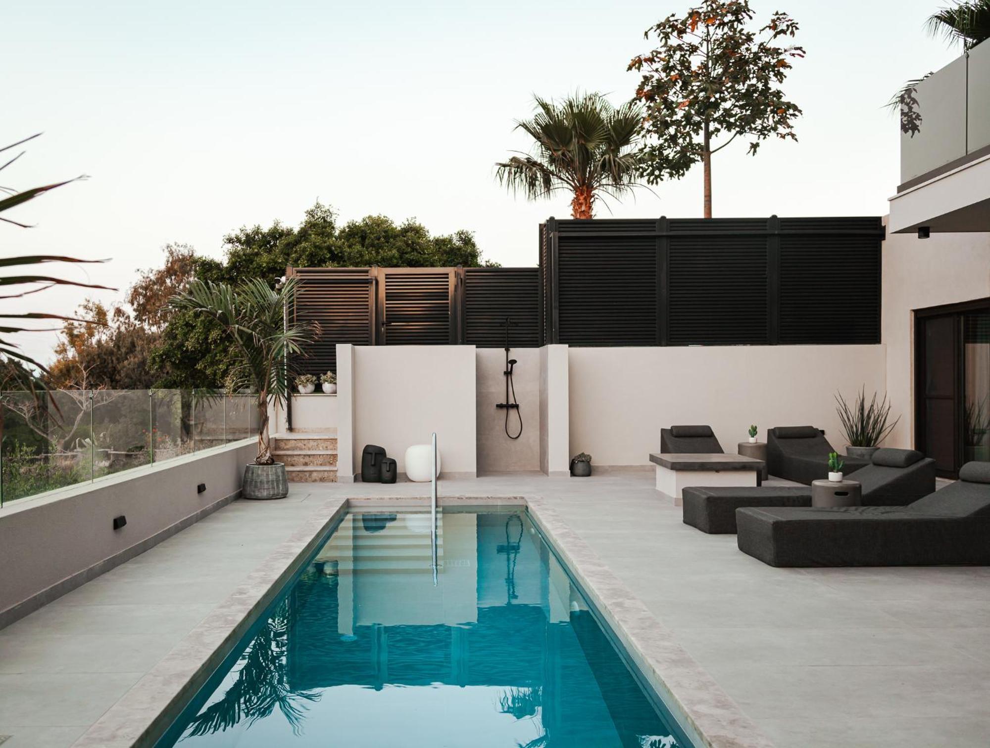 Orama Luxury Suite 3 Bedrooms With Private Pool ヘルソニソス エクステリア 写真