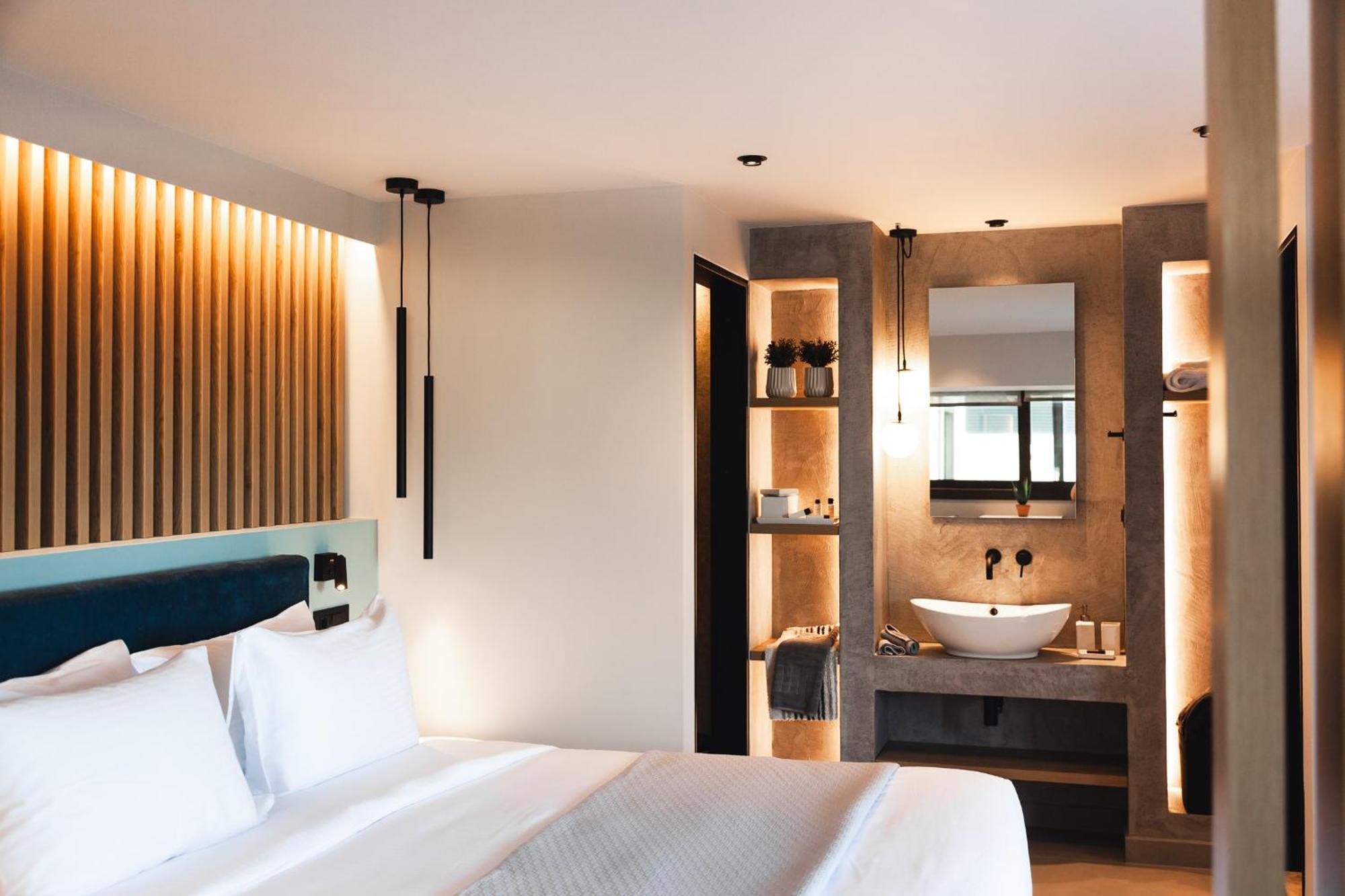 Orama Luxury Suite 3 Bedrooms With Private Pool ヘルソニソス エクステリア 写真