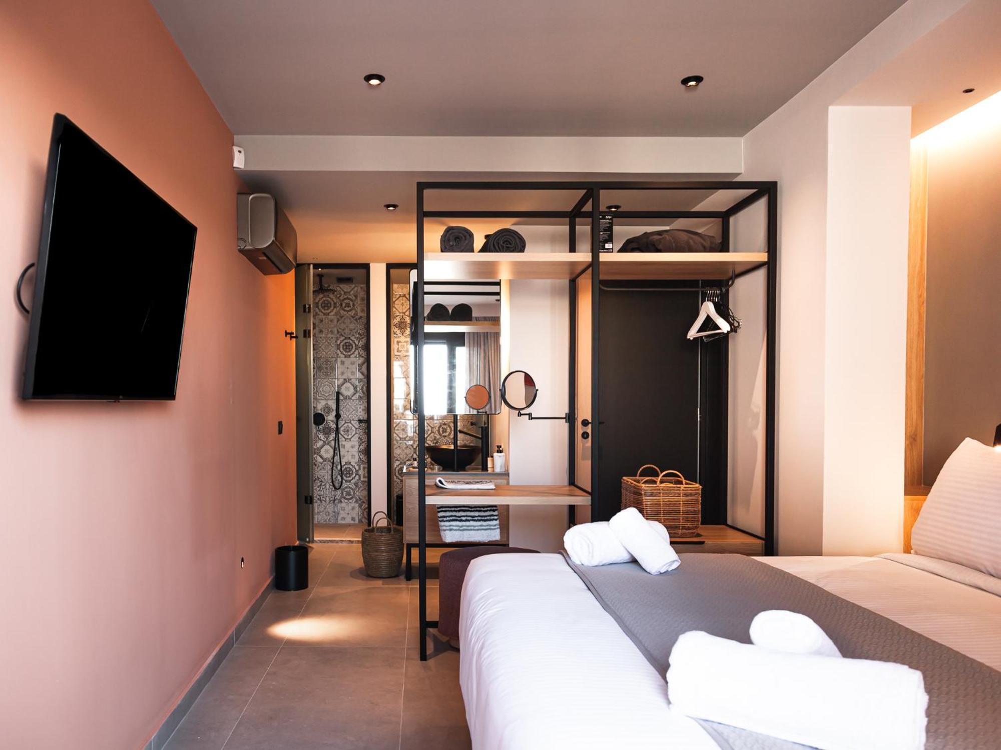 Orama Luxury Suite 3 Bedrooms With Private Pool ヘルソニソス エクステリア 写真